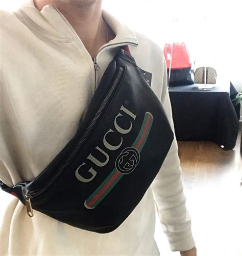 simple gucci leather vintage pocketbooks|Gucci print fanny pack.